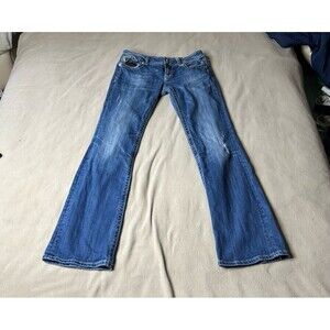 Miss Me Boot Cut Jeans JP5124B3 Size 31x33 Sequins Rhinestones Bling